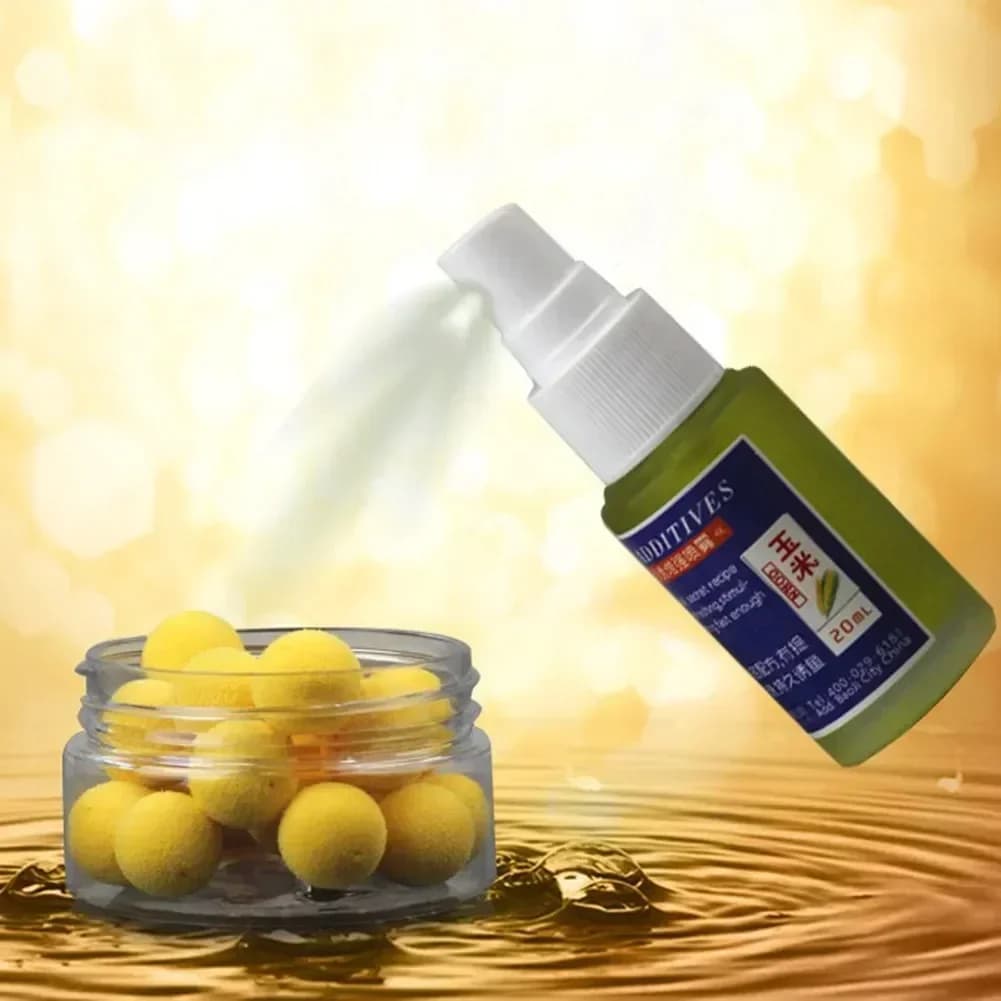 Attractant puissant 20ml pour leurres souples - spray aromatisé boosteur d'appâts bouillettes et pellets