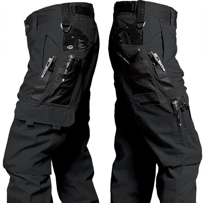 Pantalon tactique imperméable 2026 pour hommes - Multi-poches résistant - Idéal combat et pêche