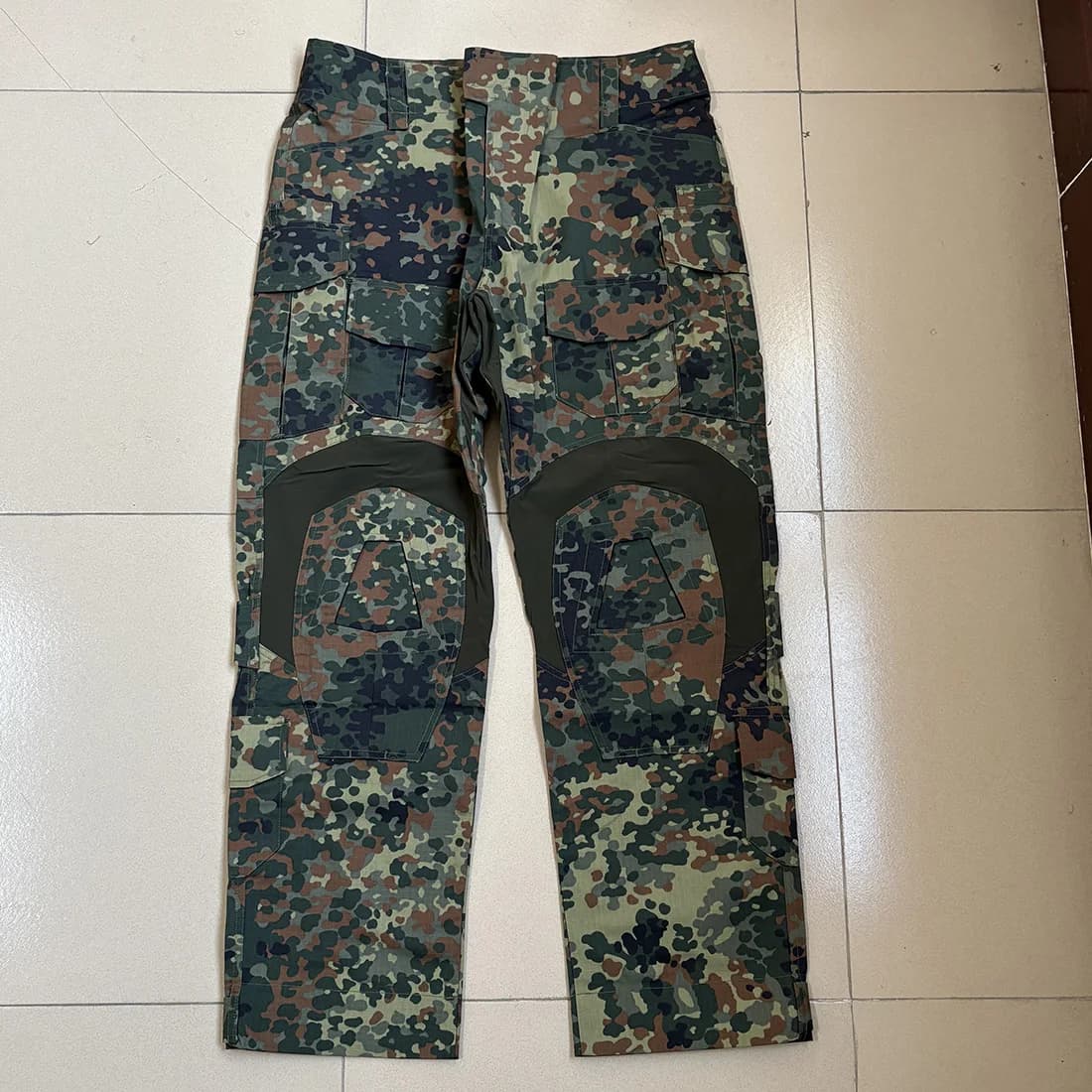 Combinaison tactique GEN3 Allemagne complète pour pêche professionnelle - Haut et pantalon camouflage Flecktarn