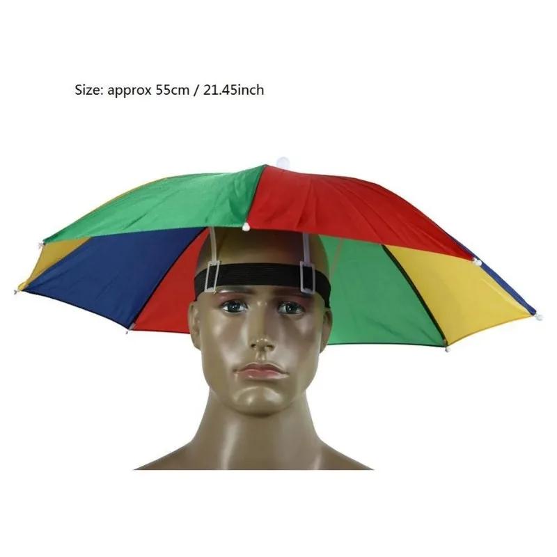 Chapeau parapluie pliable pour pêche randonnée plage camping protection tête mains libre