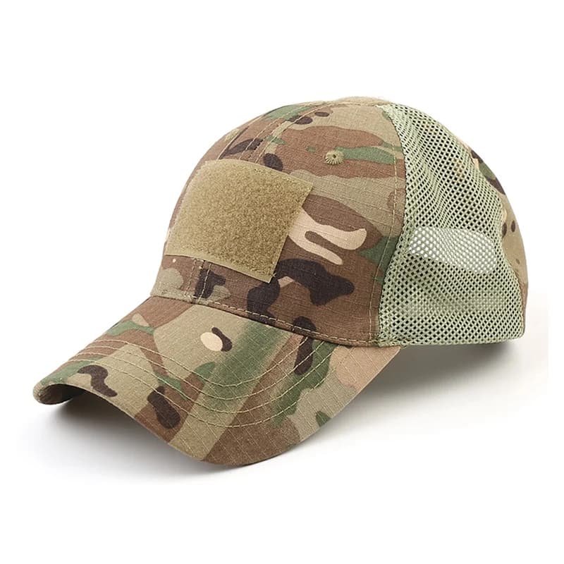 Casquette armée tactique pêche mesh - Snapback camouflage airsoft militaire chasse randonnée homme