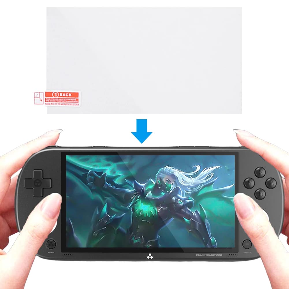 Étui rigide EVA étanche pour Trimui Smart Pro avec film verre trempé - Protection console portable