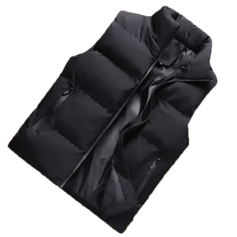 Veste sans manches homme chaude hiver coupe-vent doublée coton épais pour pêche et loisirs