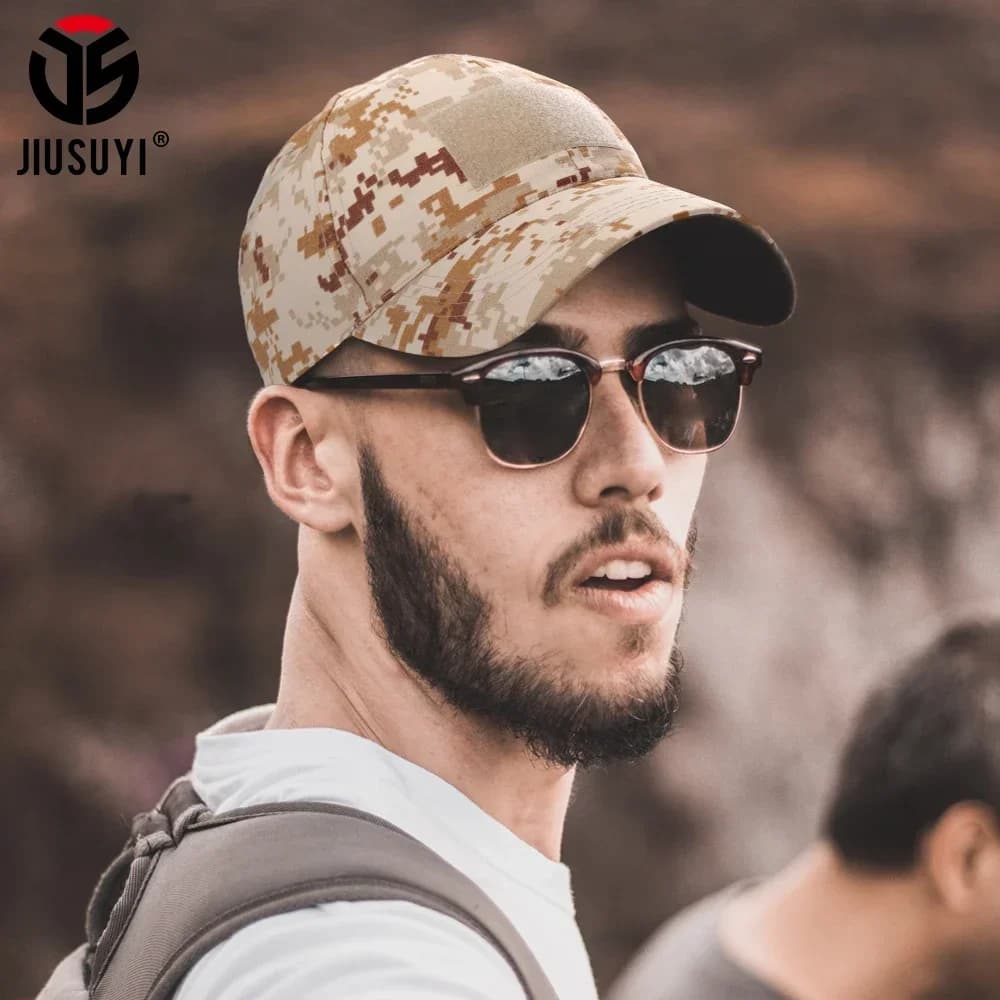 Casquette trucker mesh camouflage pêche breathable tactique réglable été chasse camping