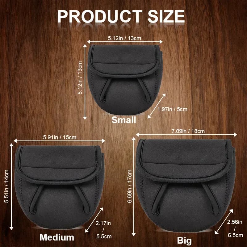 Étui de protection renforcé anti-déchirure pour moulinet pêche - Pochette étanche avec rainures pour stockage