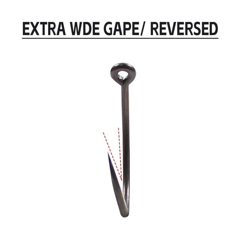 Hameçons carpe Krank 10 pièces EXTRA large ouverture - Acier allié inversé avec revêtement PTFE anti-corrosion