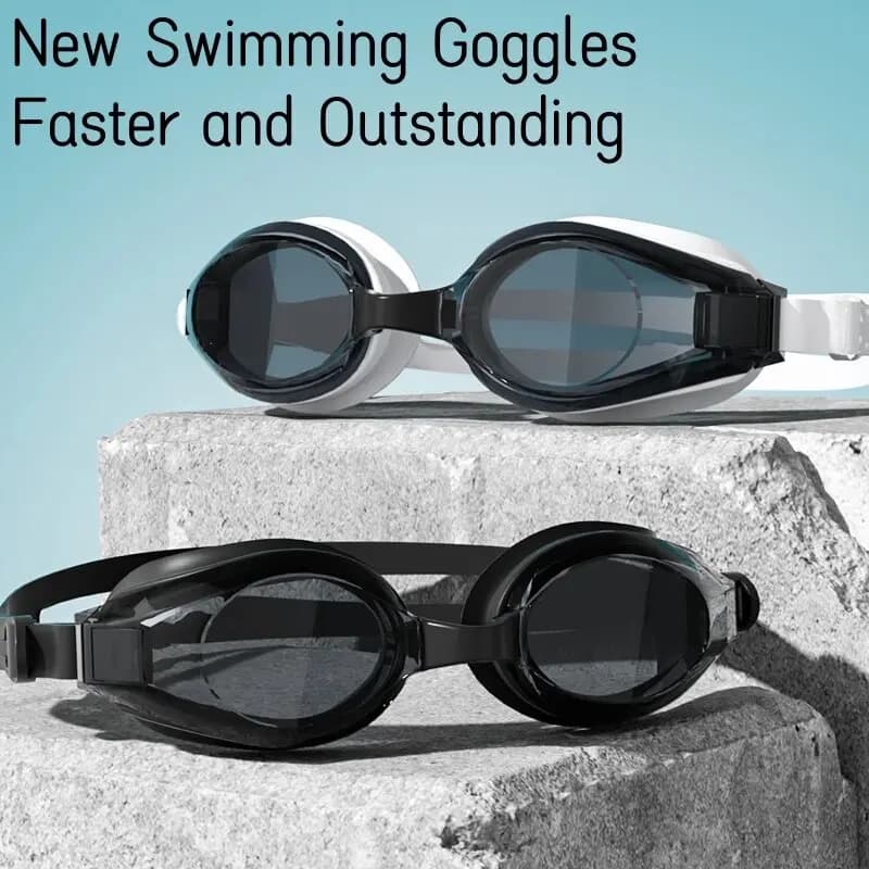 Lunettes de natation professionnelles étanches - Protection 100% UV anti-buée adultes jeunes