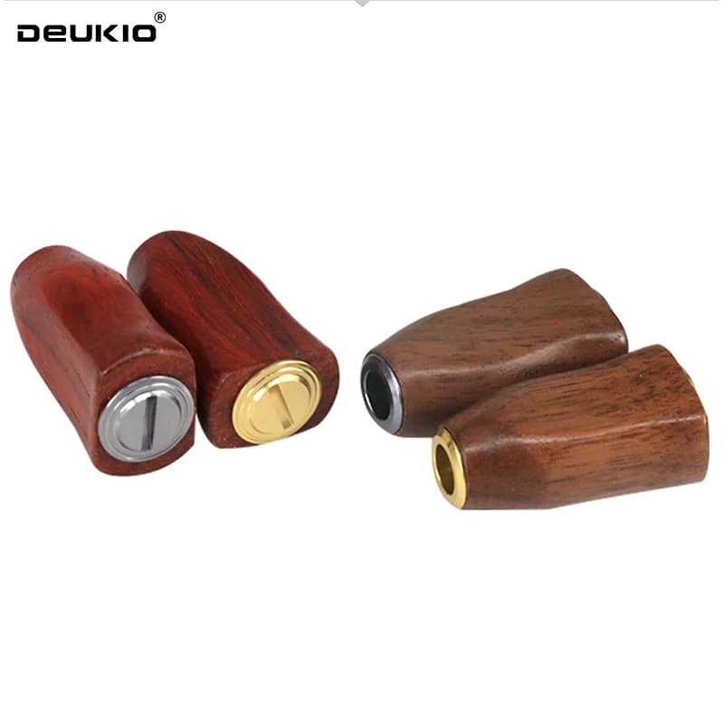 Poignée de moulinet de pêche en bois pour manivelle, accessoire DIY pour moulinets spinning et baitcasting