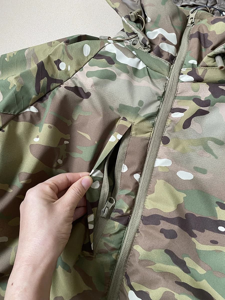 Veste camouflage coton VKBO capuche chaude résistante froid pour pêche automne hiver