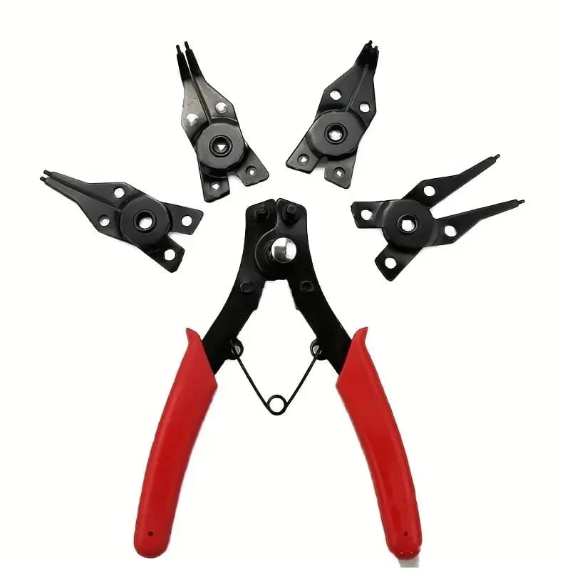Jeu de pinces circlips 4 en 1 multifonction - Outils main pour anneaux élastiques et clips de retenue
