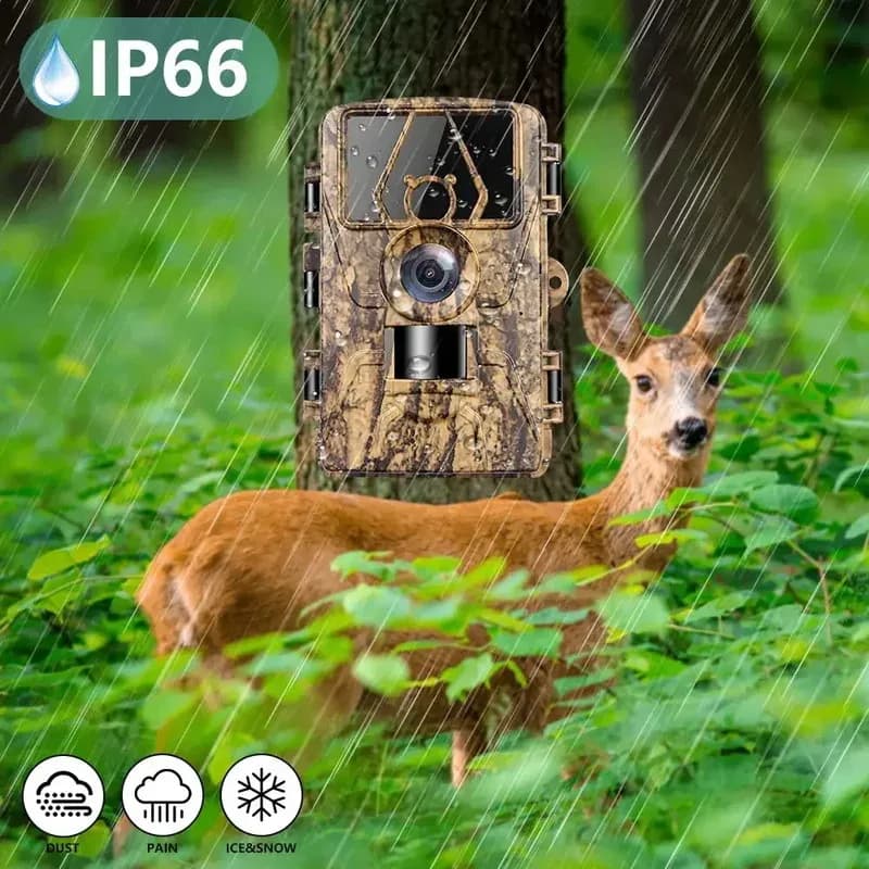Caméra faune WiFi PR801W 8K vidéo 60MP - Détection de mouvement pour surveillance de ferme et chasse