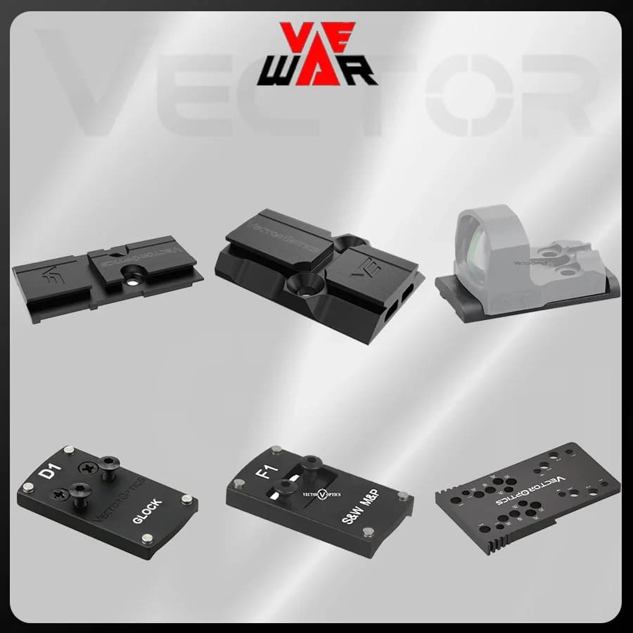 Adaptateur universel Vector Optics Frenzy pour viseurs point rouge - Montage pistolet pêche