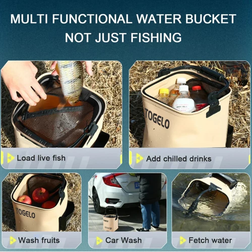 Seau de pêche 8L et 13L - Organisation matériel de pêche - Accessoires et équipement complet