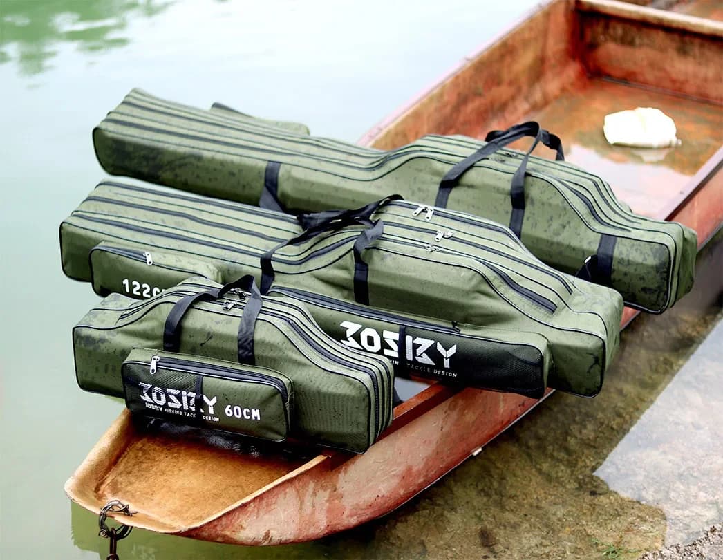 Sac de pêche multifonction 2/3/4 couches waterproof - Rangement pliable pour cannes jusqu'à 182cm
