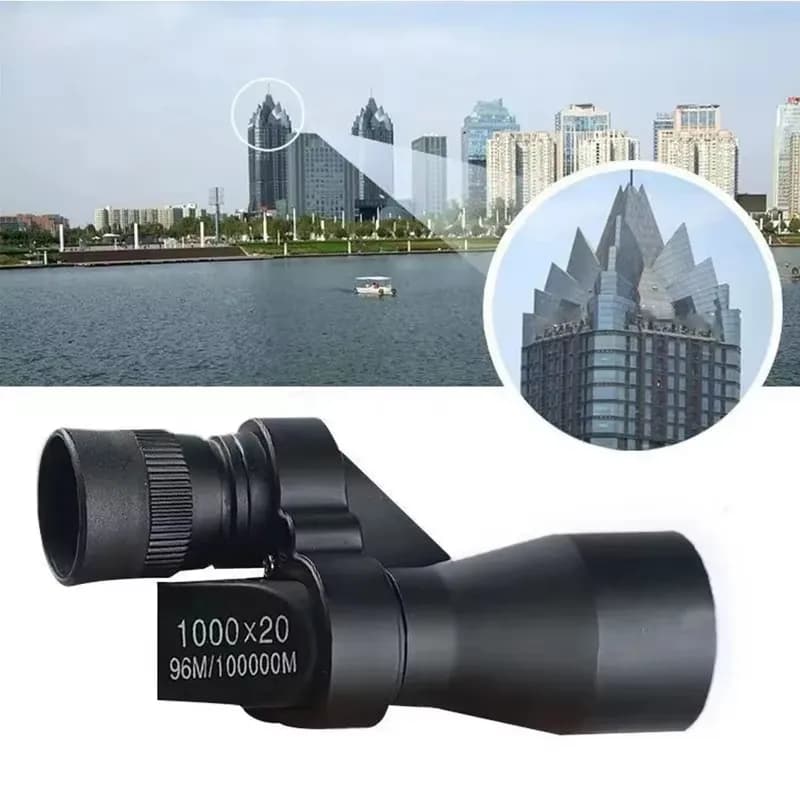 Mini télescope monocular portable 1000x20 pour pêche - Zoom haute puissance pour observation extérieure