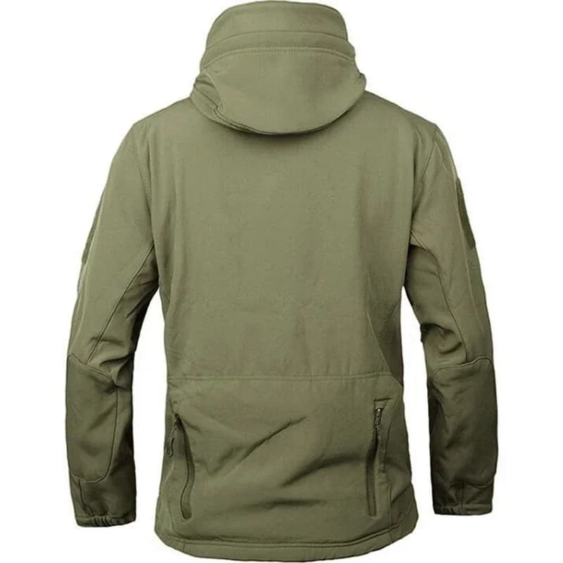 Veste softshell peau de requin homme outdoor - Bomber capuche tactique - Imperméable coupe-vent combat pêche