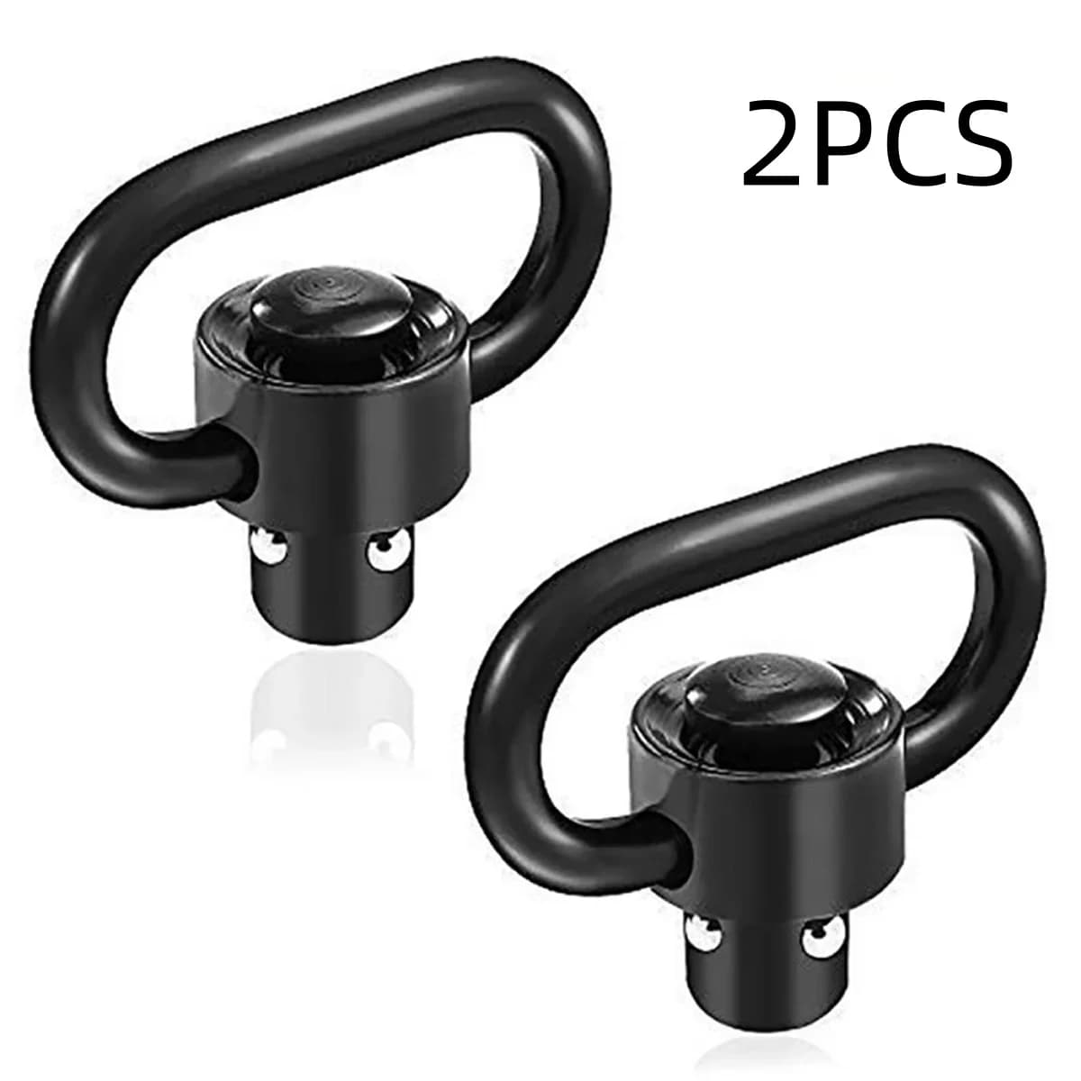Bretelle tactique réglable avec boucle QD rapide pour fusil de pêche - Anneau coeur et boule acier