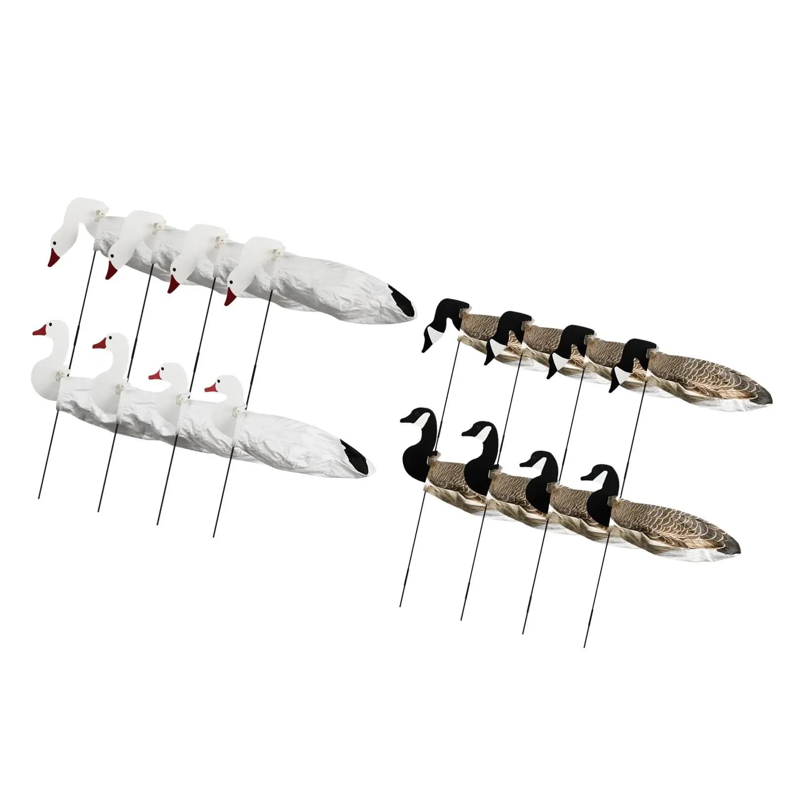 Leurres silhouette oie avec mouvement réaliste - appât oiseau chasse extérieur étang