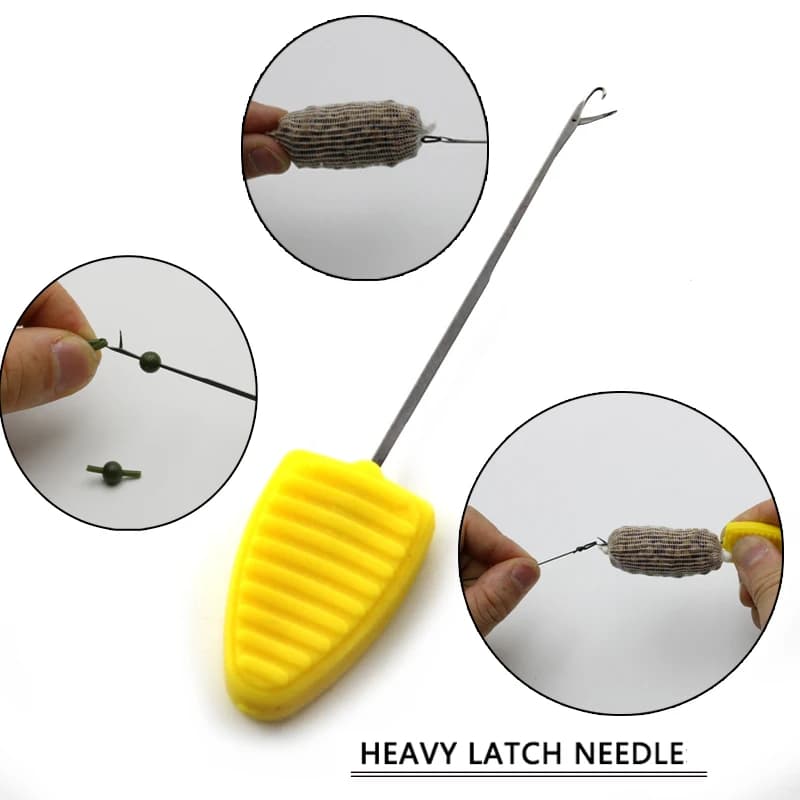 Perceuse à bouillettes et aiguille de chargement - Outils pour montages cheveu et préparation d'appâts carpe