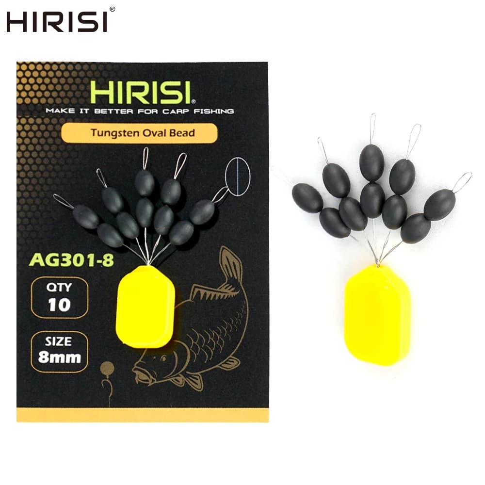 Set de plombs en tungstène Hirisi 4mm à 8mm - Poids pour pêche à la carpe - Accessoires pêche AG301