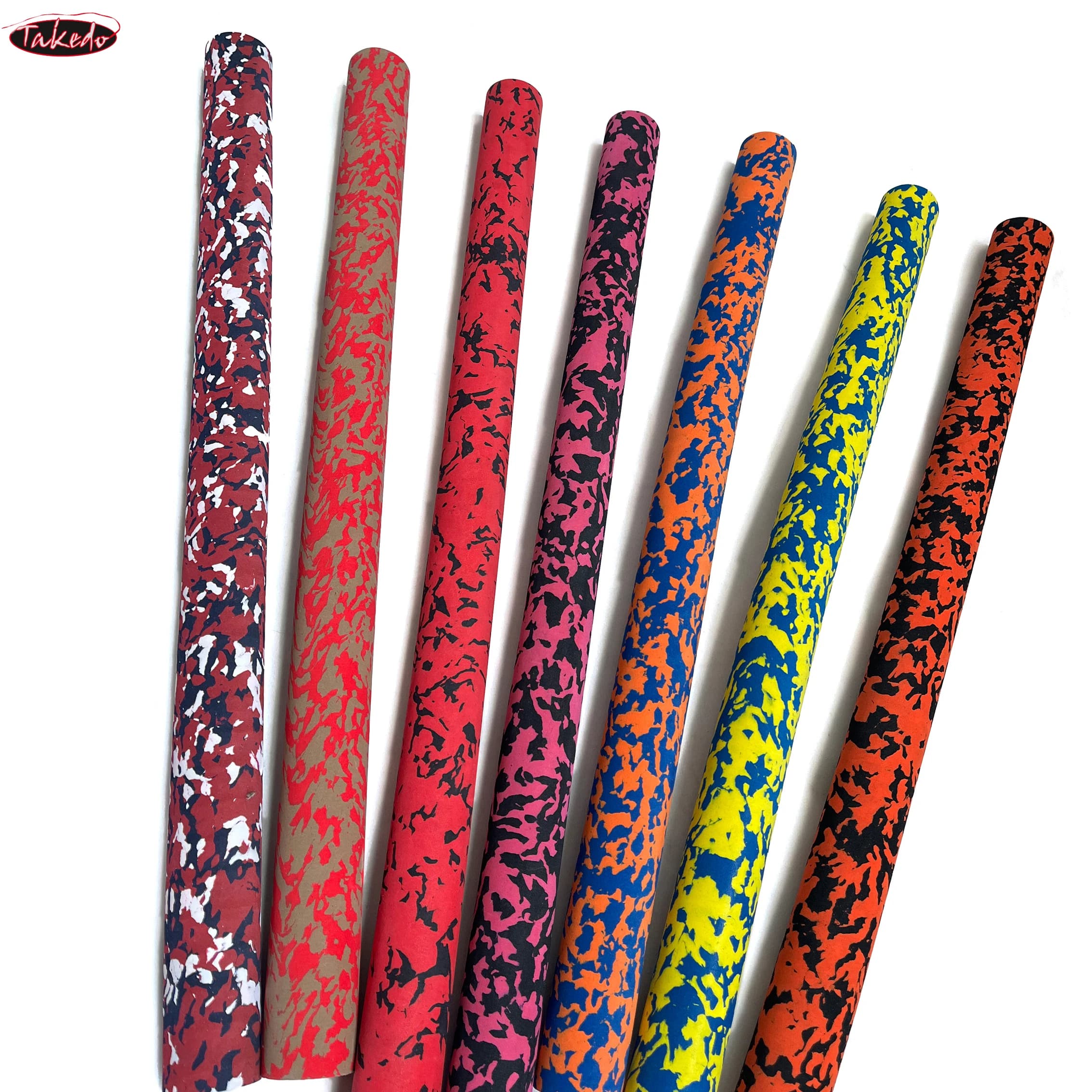 Poignée EVA TAKEDO 9.5mm trou camouflage fabrication réparation canne pêche DIY manche droit