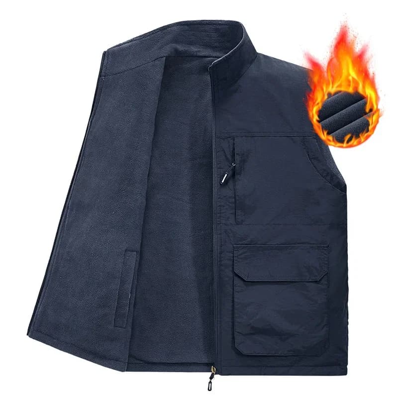Gilet de pêche mesh respirant pour bénévoles - Veste extérieure loose avec logo imprimé