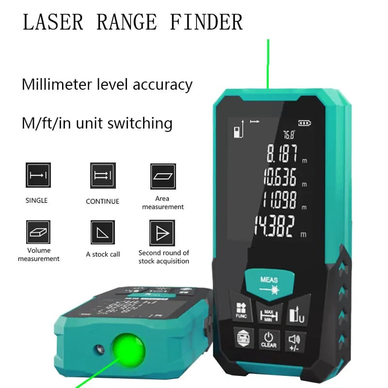Télémètre laser à source verte sans pile - 5 portées pour pêche écologique et précise