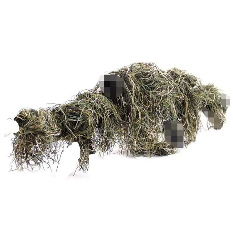 Enroulement fusil camouflage ghillie corde pour sniper paintball chasse pêche accessoires discrétion
