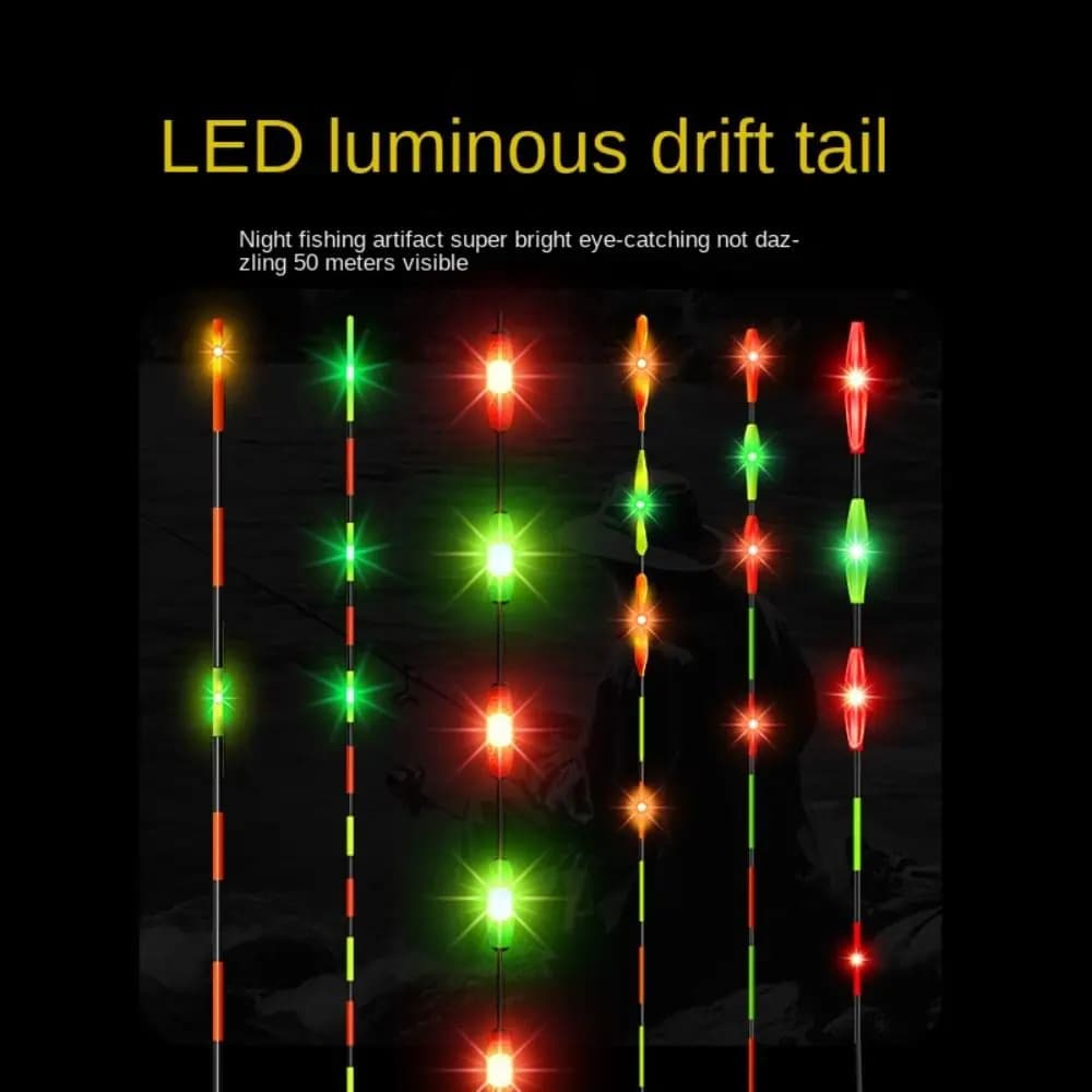 10 modèles flotteurs LED intelligents ultra sensibles - Détection morsure induction électronique pêche France