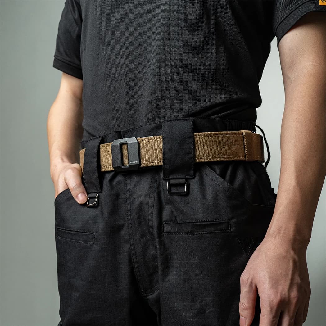 Ceinture tactique rigide 1.5 pouces IDOGEAR boucle automatique - Équipement pêche IPSC durable 3430