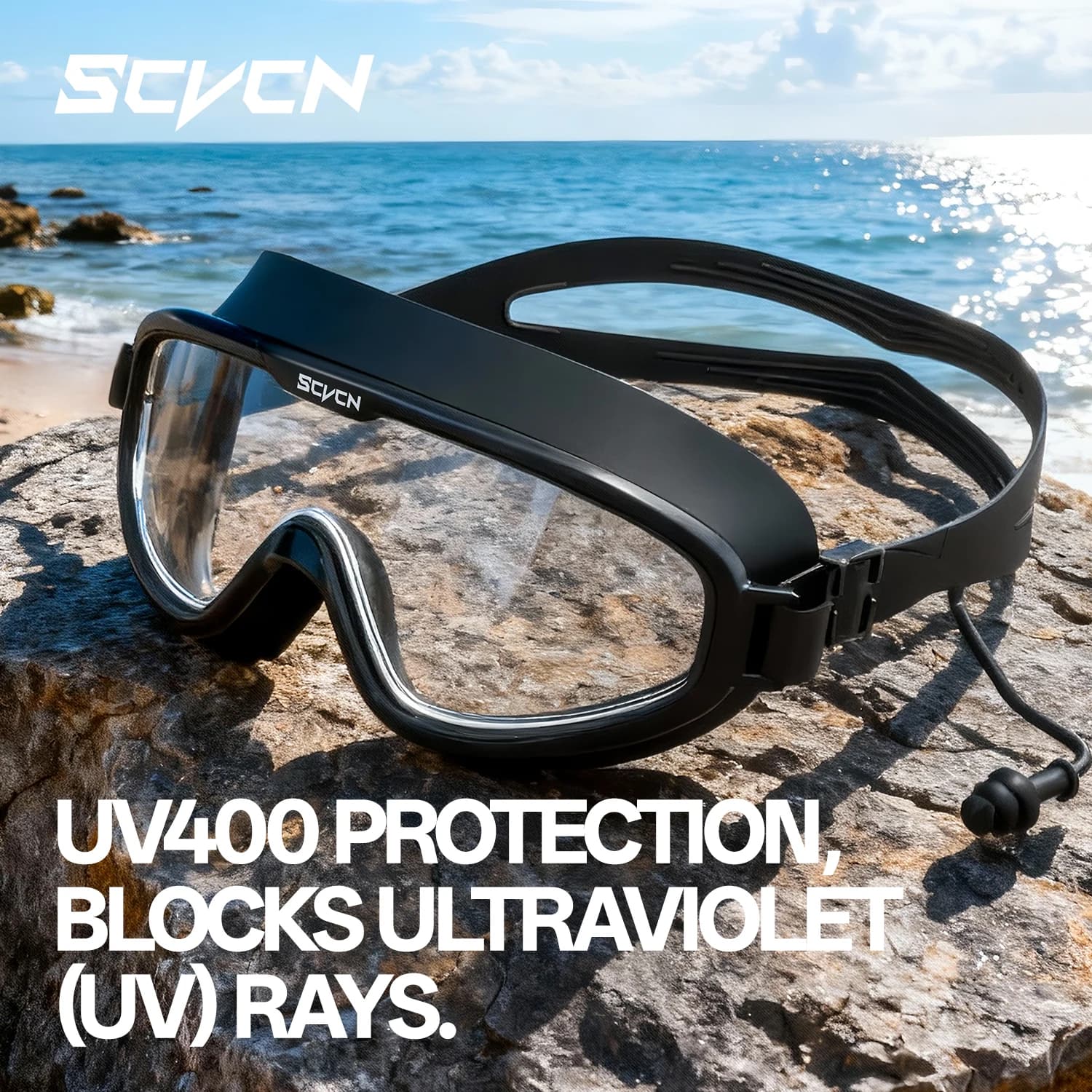 Lunettes de natation SCVCN étanches anti-buée professionnelles extérieur - Protection sous-marine