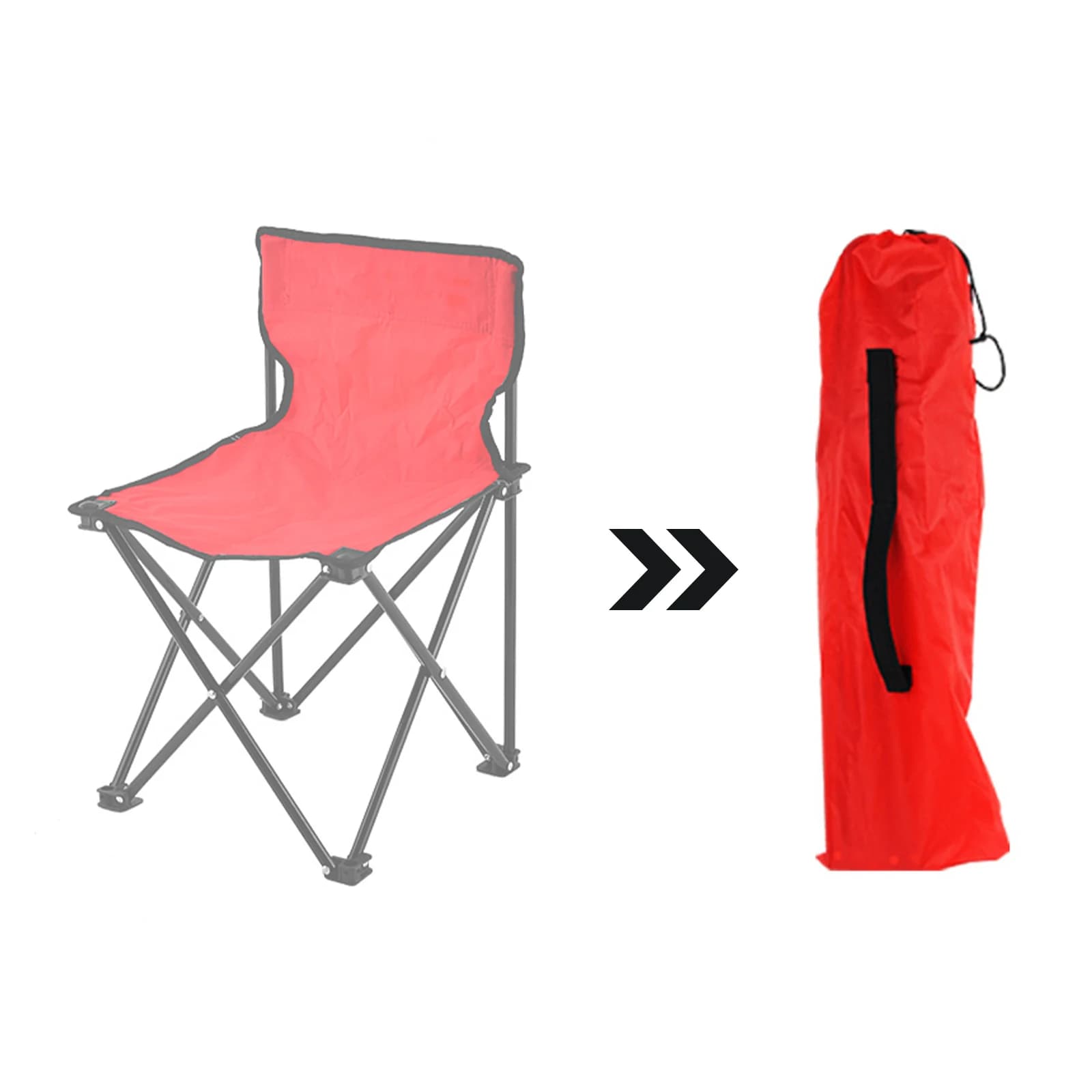 Sac de transport Oxford pour chaise camping avec poches organisatrices résistant à l'usure