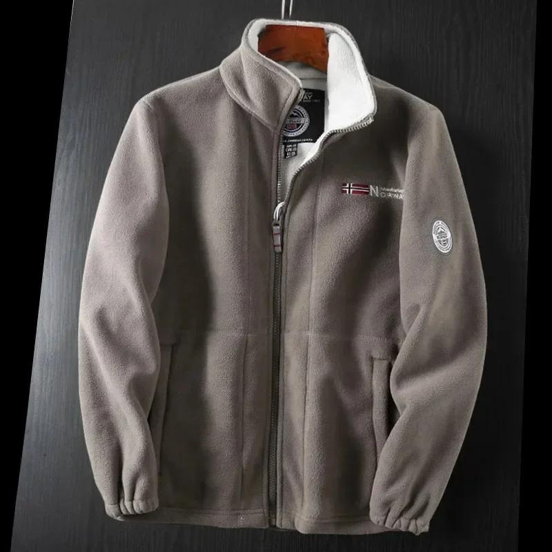 Veste polaire épaisse homme grand froid - Manteau chaud imperméable pêche hivernale grand format