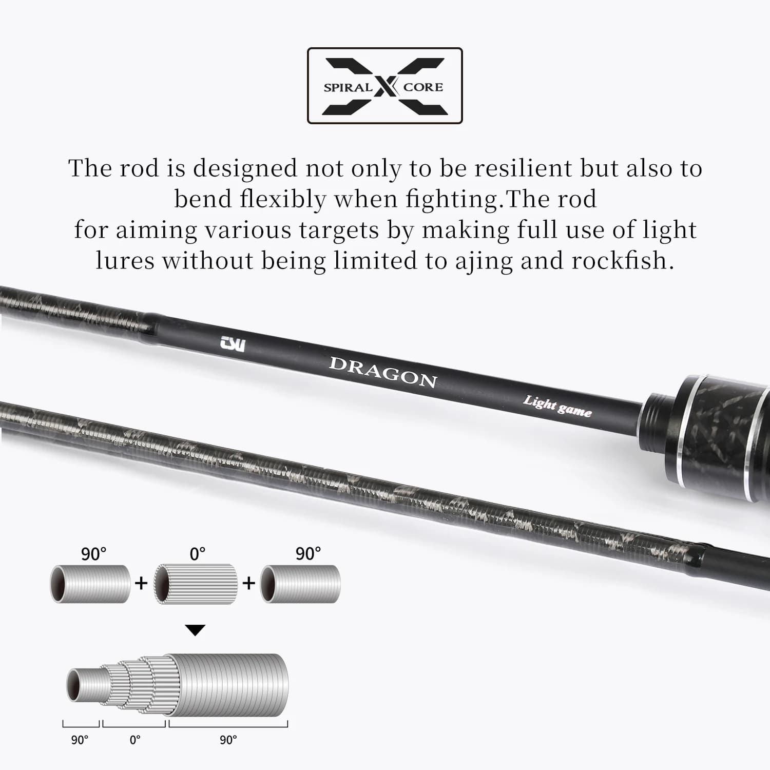 Canne light game TSURINOYA DRAGON 1.6-1.8m UL action rapide guides FUJI truite bass