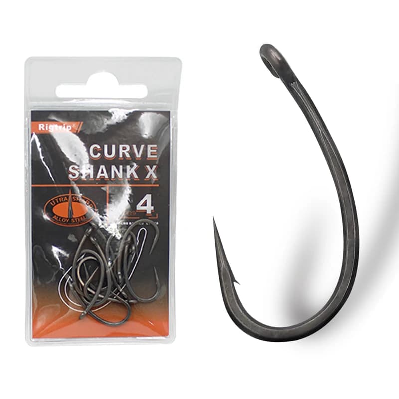 10 hameçons carpe micro-barbelés PTFE super résistants, acier allié ultra dur et tranchant pour pêche spécifique