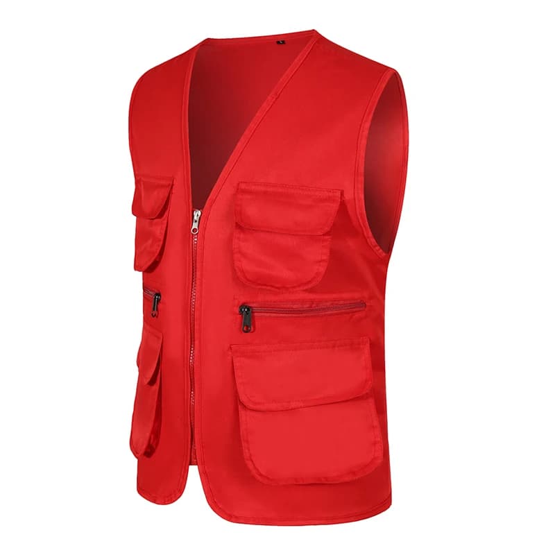 Veste sans manches multi-poches pour pêche et randonnée, travail en extérieur, grande taille homme