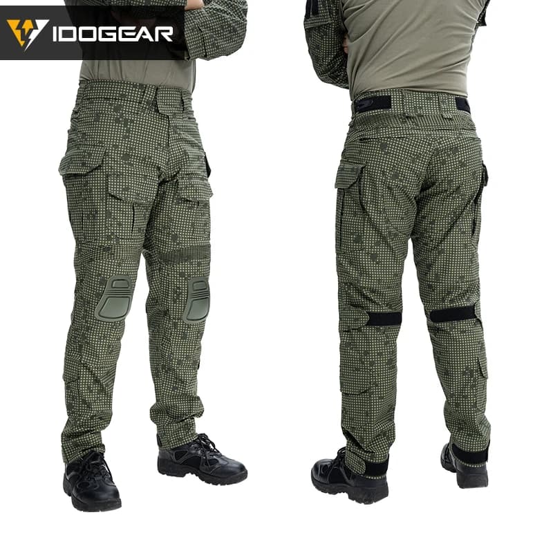 Pantalon combat IDOGEAR G3 gen3 avec genouillères pêche sport - Camouflage MC qualité 3201