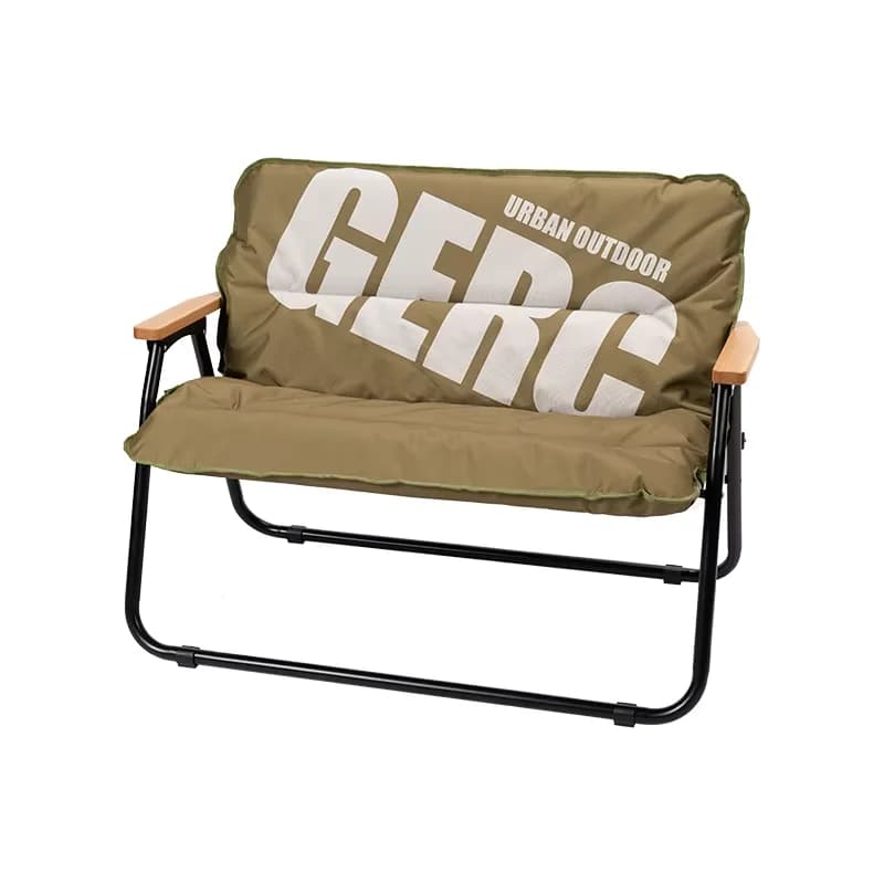 Chaise pliante aluminium GERC double pour pêche, camping et pique-nique - Siège portable Kermit