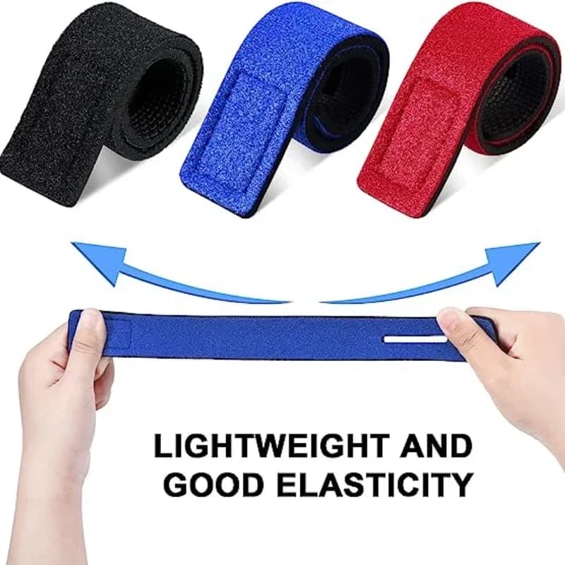Sangle élastique réutilisable pour canne à pêche, 5 ou 10 bandes de fixation anti-dérapantes pour matériel