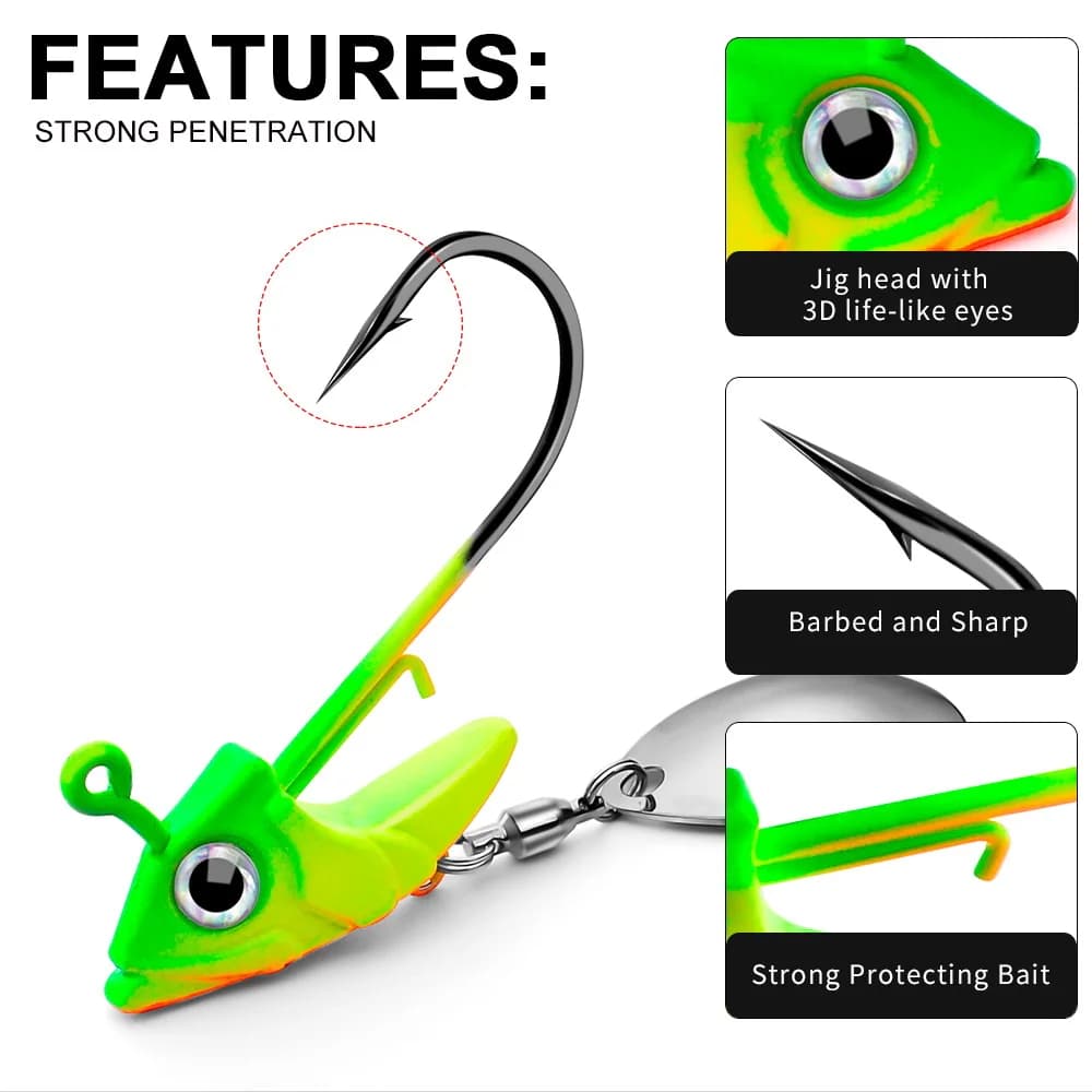 Leurre métal sequins rotatif 7.5g 10.5g 15g pour pêche au jig et leurres coulants
