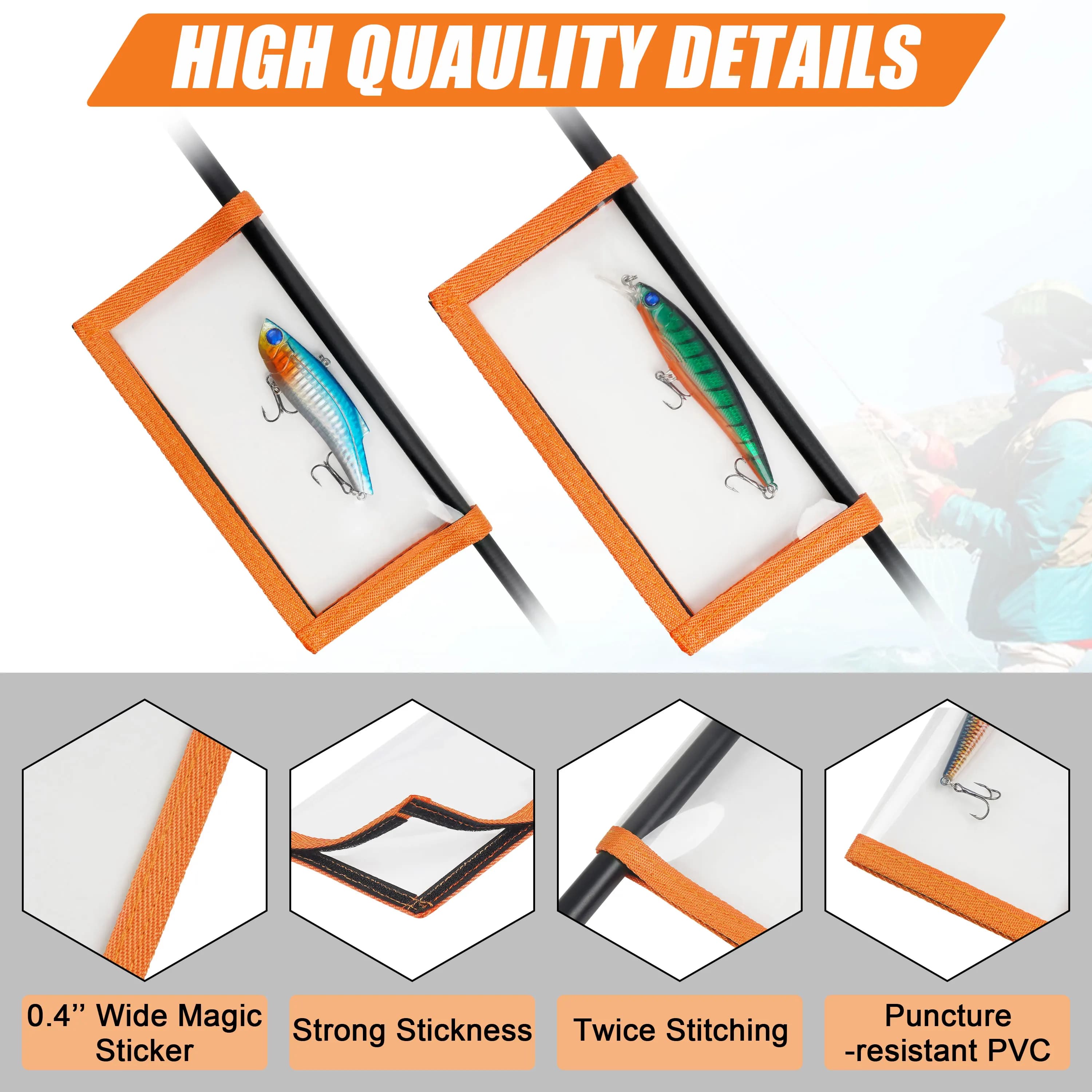 Protection hameçons pêche - Étuis PVC transparents durables pour leurres et appâts - Sécurité optimale