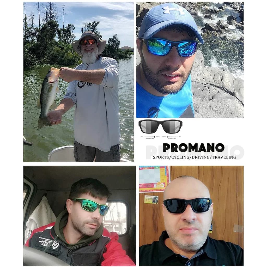 Lunettes de pêche polarisées Dalwa - Conduite randonnée classique UV400 pour hommes