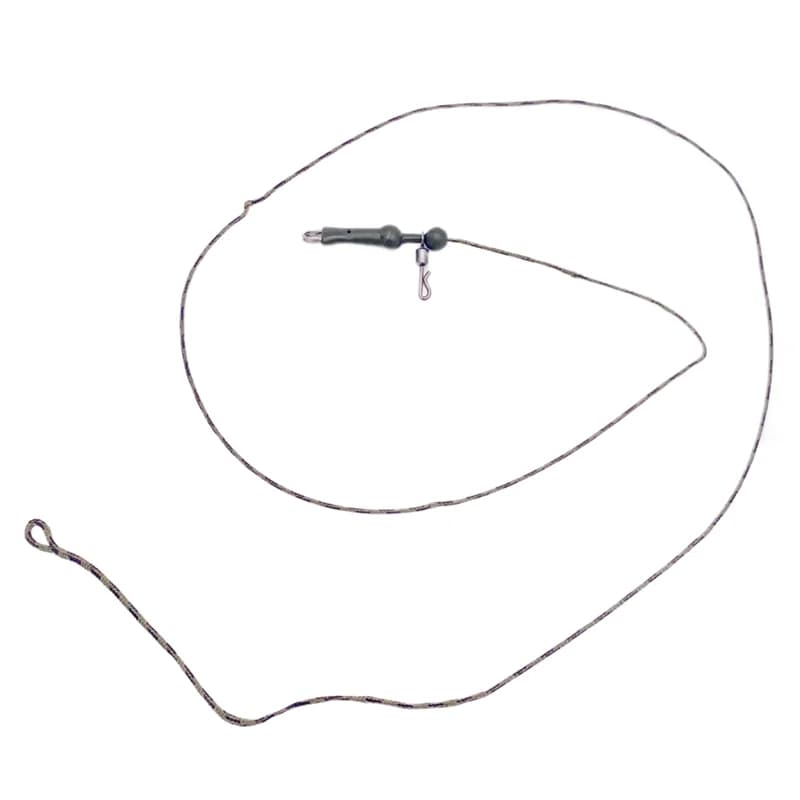3Pcs leader line chod helicopter rig carp pêche 45lb braided lead core prêt à monter