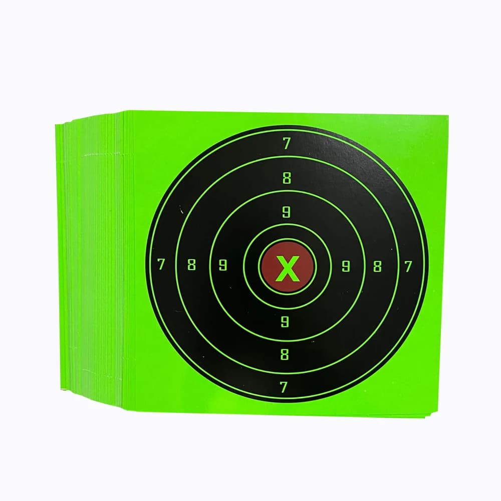Lot de 20 cibles carton éclaboussantes réactives 14x14cm - Cibles compatibles avec piège à plombs