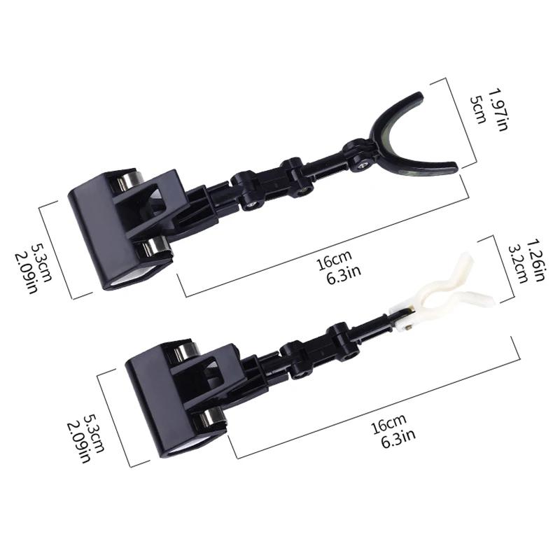 Support canne pêche 360° rotatif 2 pièces : support pont radeau anti-dérapant lumineux renforcé