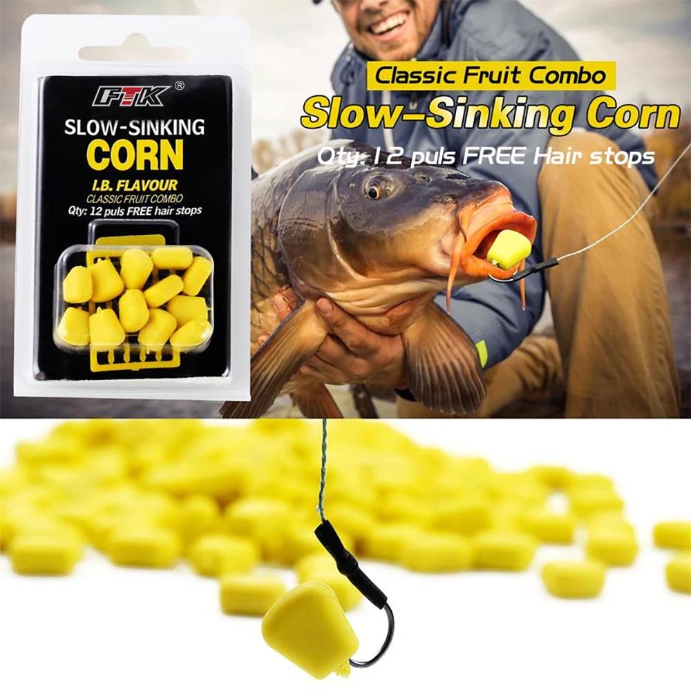 FTK 1Card Boilies Pop Corn appât flottant pour pêche à la carpe - leurre imitation maïs deux styles