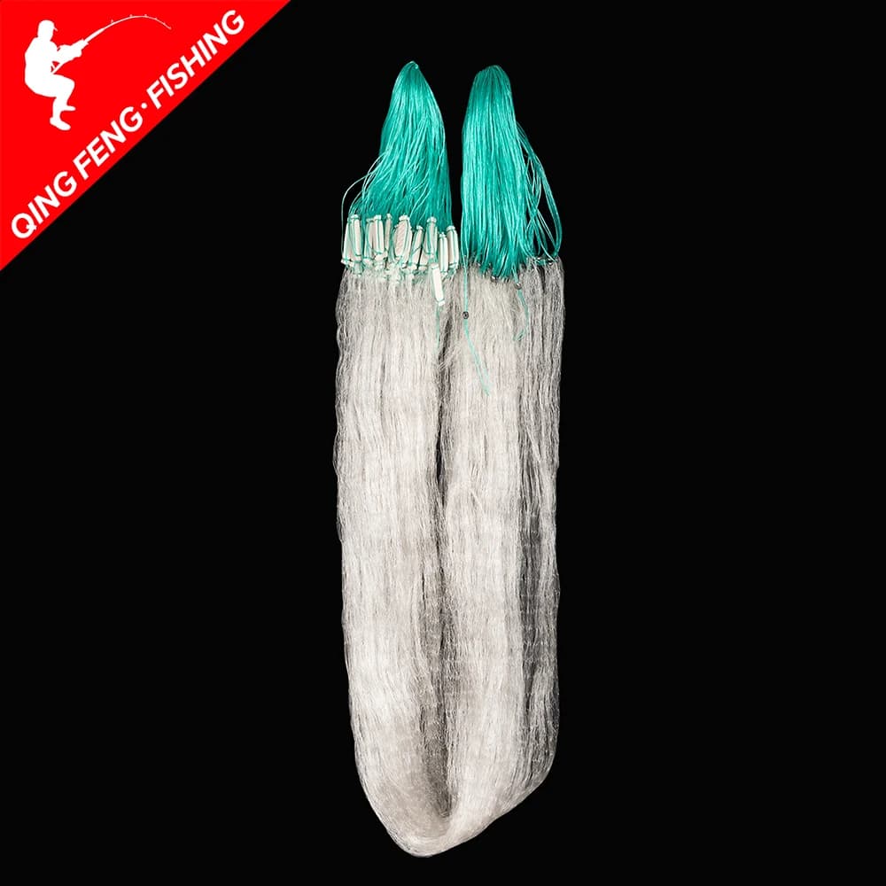 Filet maillant pêche monofilament 30 mètres - Piège à poissons pour pêche extérieure