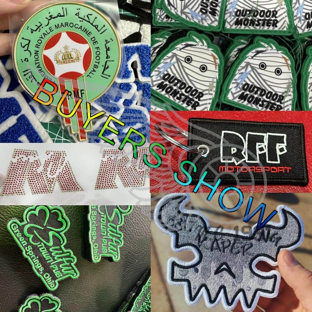 10 patchs brodés personnalisés logo sur mesure fer à repasser marque tissé DIY France