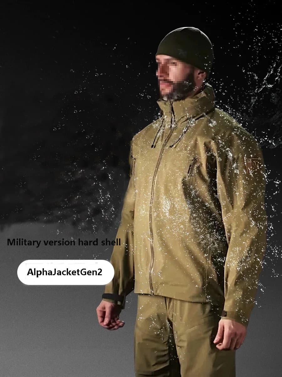 Veste tactique Outdoor Gen2 imperméable coupe-vent pour pêche sportive et activités extrêmes