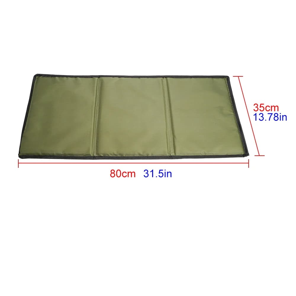 Tapis de décrochage pliable Hirisi pour carpe avec mousse respirante et usage polyvalent en extérieur
